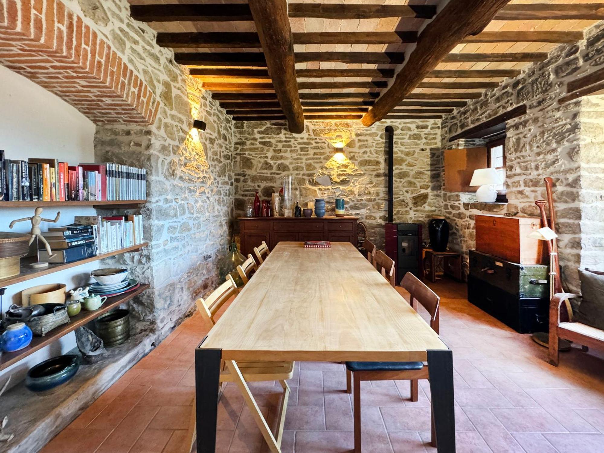 Bio Agriturismo Il Vigno Caprese Michelangelo Eksteriør bilde